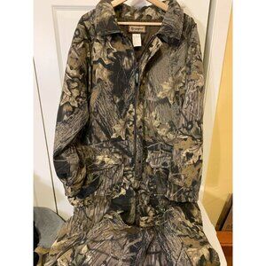 Vtg Remington Men’s Sz‎ XL Camo Hunting Coverall Jumpsuit Hooded Snow Zip Legs